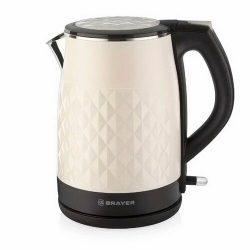 Чайник электрический BR1043WH металл 15 л 2200 Вт автоотключение бежевый 385300₽