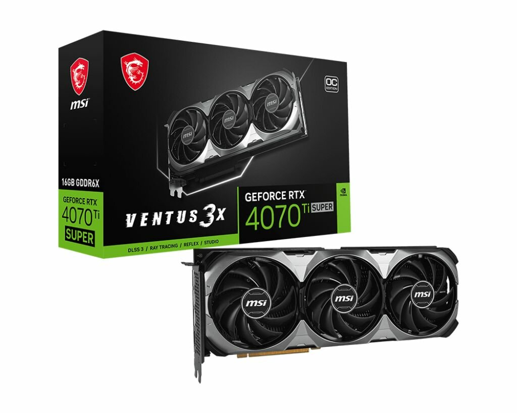 Видеокарта MSI RTX4070Ti SUPER 16G VENTUS 3X OC