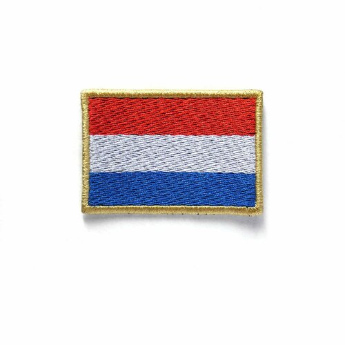 Нашивка флаг Нидерланды 6х4 см клеевая