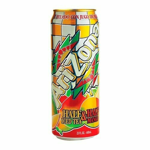 Холодный чай Arizona HALF&HALF Iced Tea Mango, 680 мл