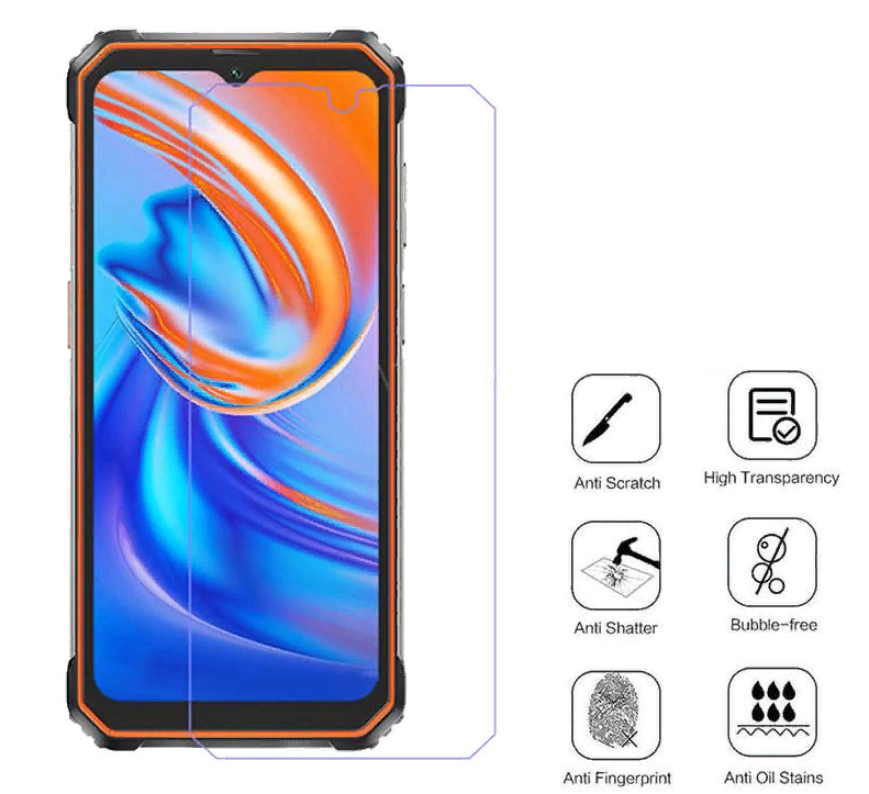 Защитное закалённое противоударное стекло MyPads Forti Glass для телефона Blackview BV9200 с олеофобным покрытием