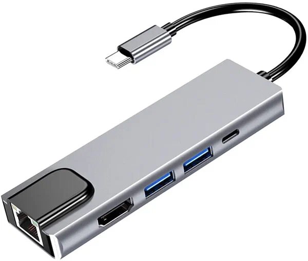 Хаб USB-концентратор (адаптер переходник)Type-C 5 в 1
