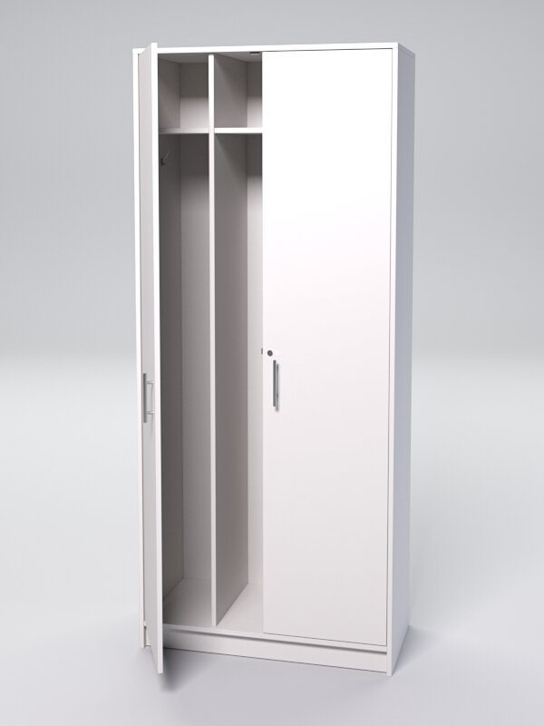 Шкаф для одежды ШО-44, Белый 90 x 44 x 210 см