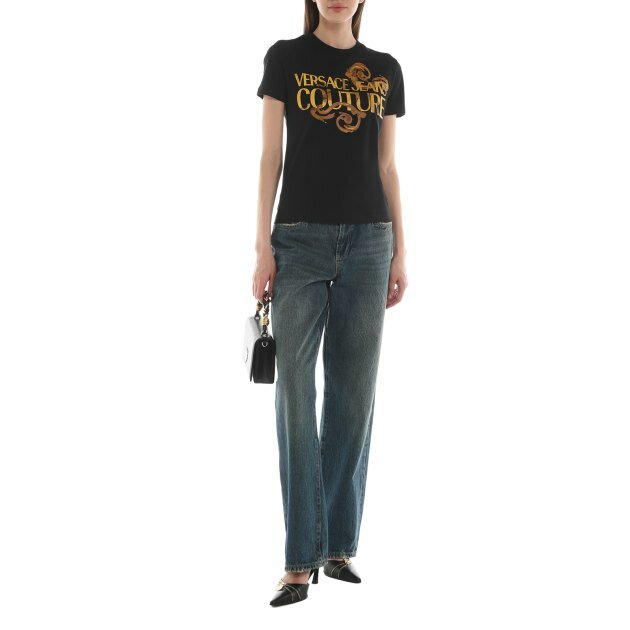 Футболка Versace Jeans Couture, размер M, черный