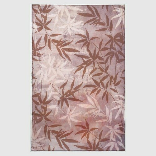 Фотофон винил Листья Беж 120х80 см 660₽