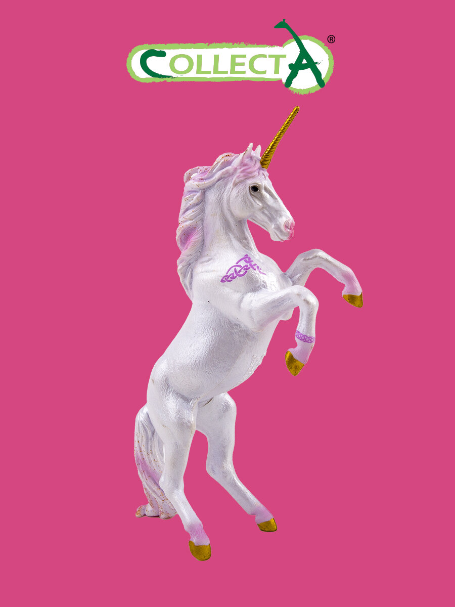 Фигурка лошади Collecta, Единорог кобыла розовая