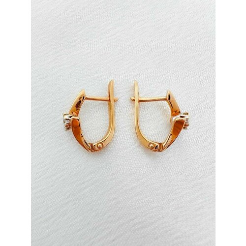 Серьги золото, 585 проба, золотой