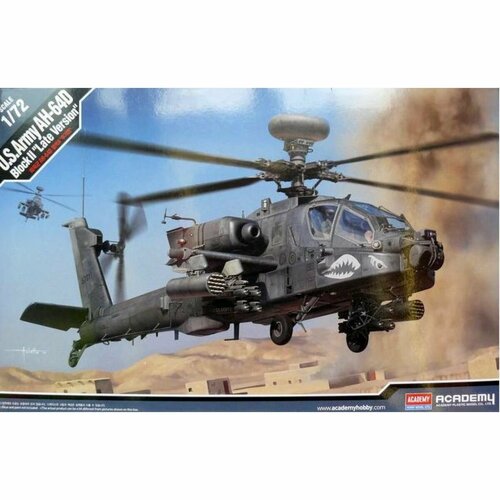 Academy сборная модель 12551 US Army AH-64D Block II 1:72 12537 academy вертолет ah 64 британской армии афганистан 1 72