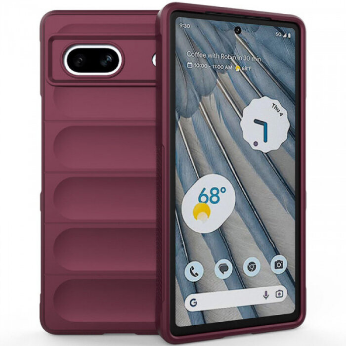 Flex Silicone Противоударный чехол для Google Pixel 7A с защитой камеры и микрофиброй