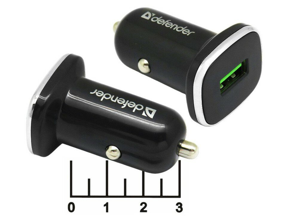 Автомобильное зарядное устройство DEFENDER UCA-91, USB-A, 3A, черный - фото №10