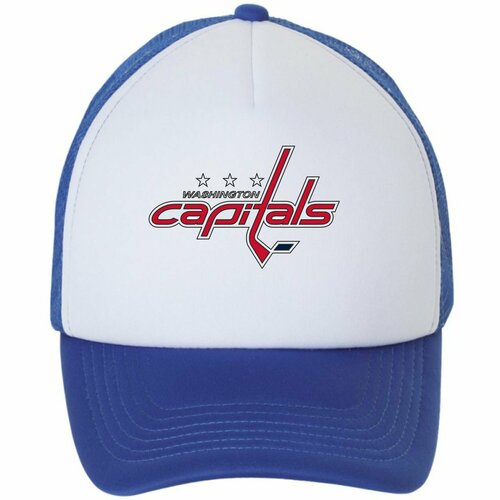 Кепка , размер универсальная, синий для хоккея вашингтон кэпиталс шапка зимняя хоккейного клуба washington capitals сша красная