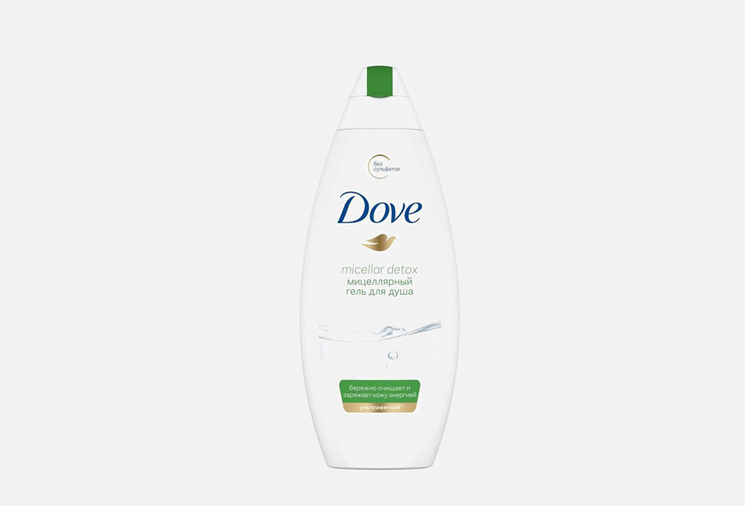 Гель для душа Dove, Мицеллярный детокс 250мл