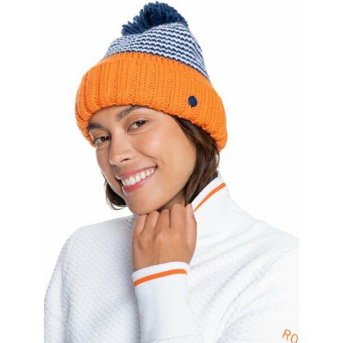 Шапка бини Roxy, размер One Size, оранжевый шапка бини roxy dynabeat цвет оранжевый размер one size