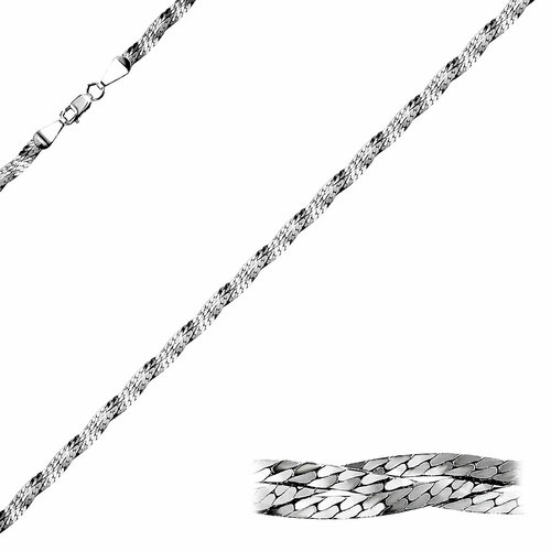 Цепь Юверос, серебро, 925 проба, длина 45 см, средний вес 5.38 г