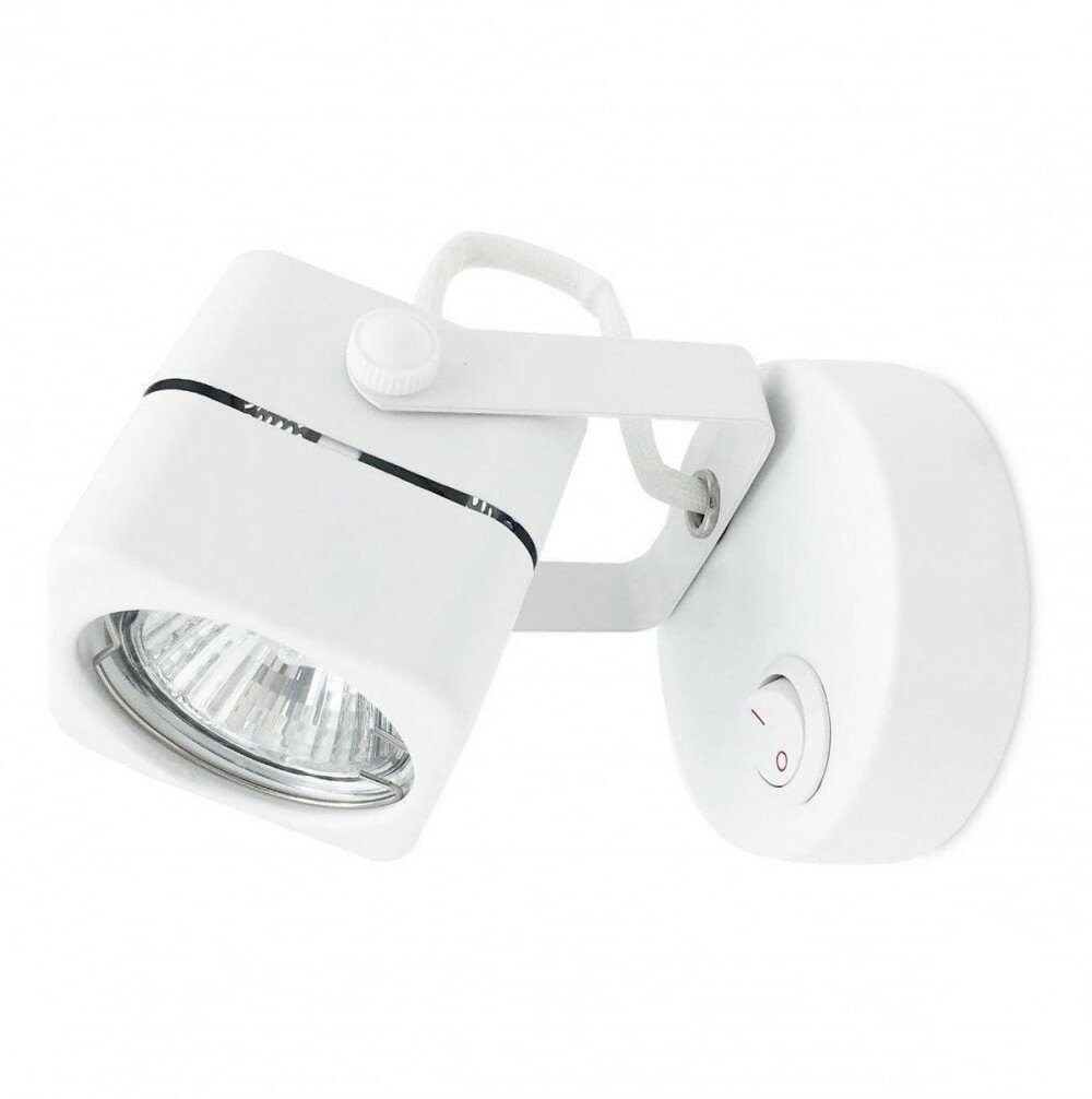 Ambrella Накладной поворотный светильник с выключателем TA108 WH белый GU10 D80*130*D60 TA108 (68 шт.)
