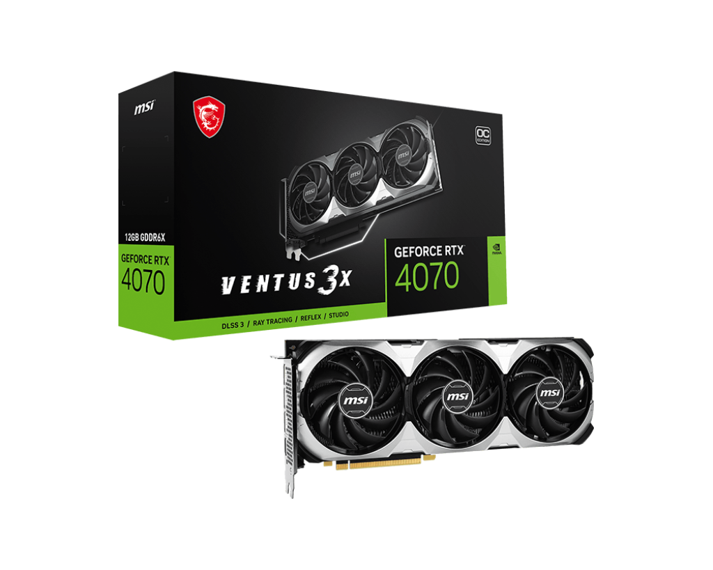 Видеокарта Msi Ventus 3X RTX 4070 SUPER 12G VENTUS 3X O