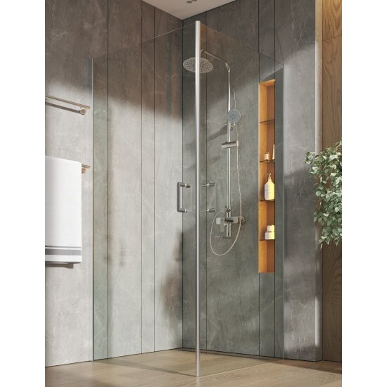 Душевой уголок Orange E04-090TCR без поддона 90х90 стекло прозрачное
