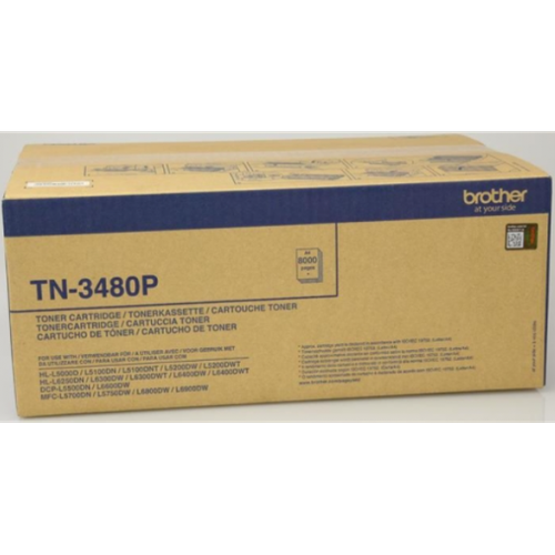 TN-3480P Brother оригинальный черный тонер-картридж в корпоративной упаковке для Brother HL L5000D/ brother тонер картридж оригинальный brother tn 1030 черный 2 5k