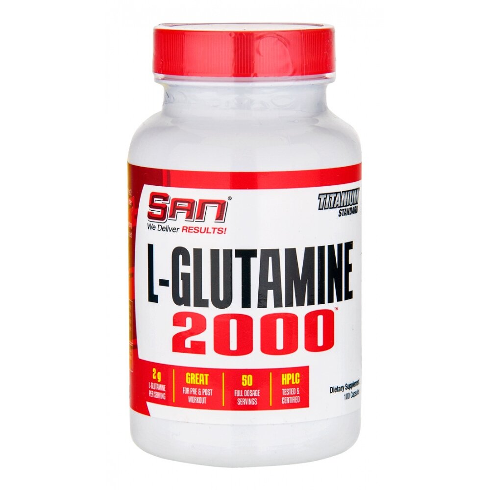 L-Glutamine 2000, 100 капсул