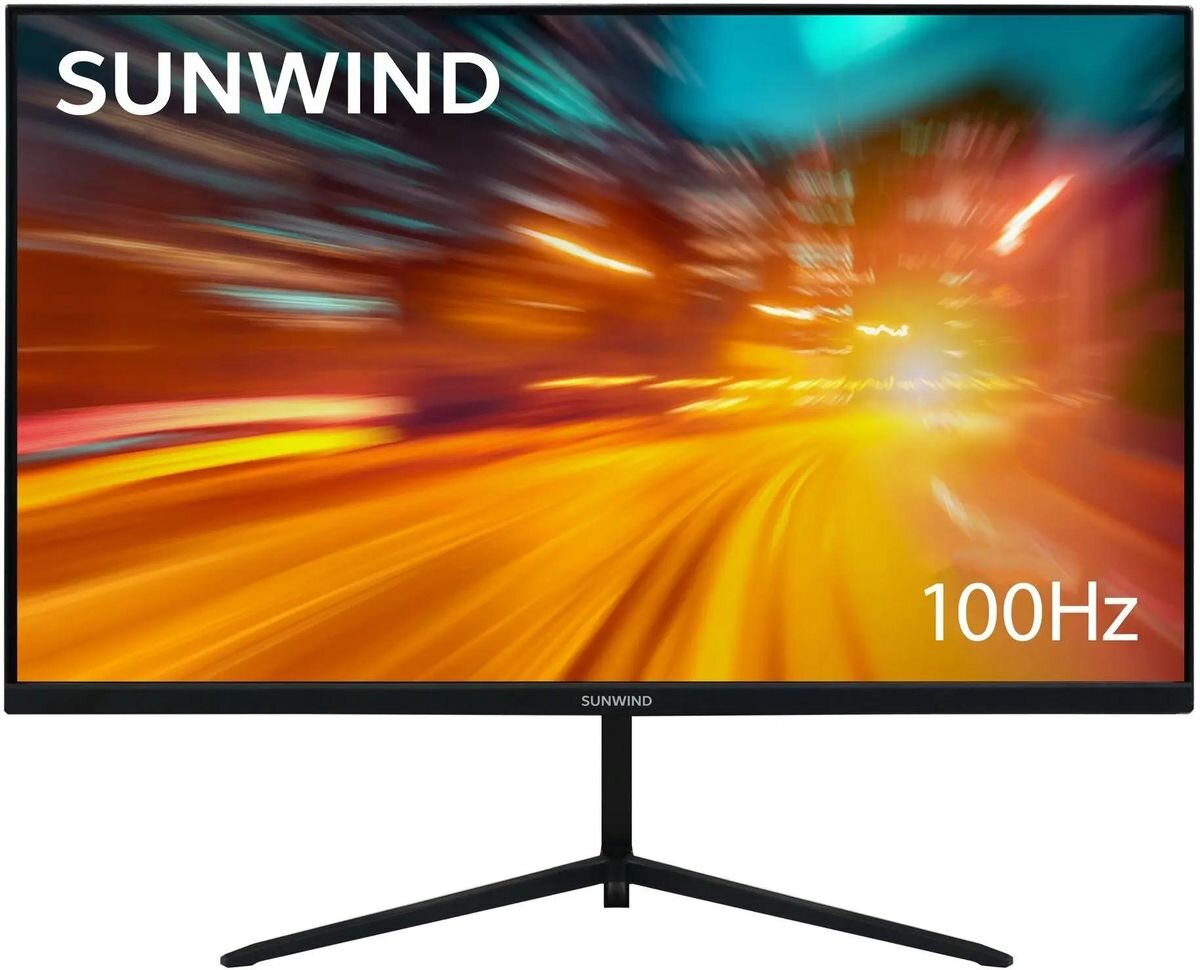 Монитор SunWind SM-24FV222 23.8", черный [sm24vb01]