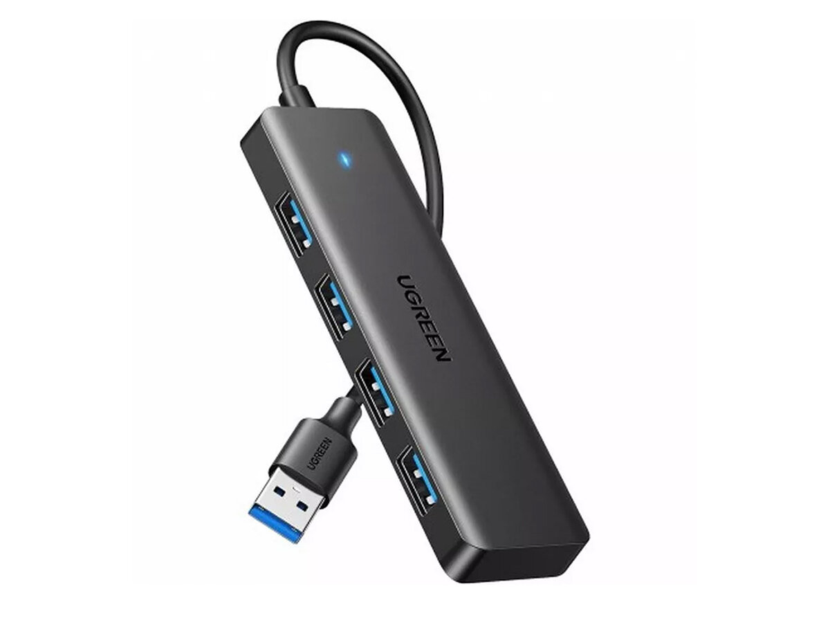 USB-хаб UGREEN CM219 USB 3.0 (4xUSB 3.0) Черный 25851_