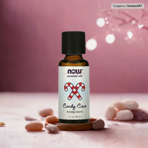 Изображение товара NOW Foods, Essential Oils, Праздничная смесь Candy Cane, 30 мл