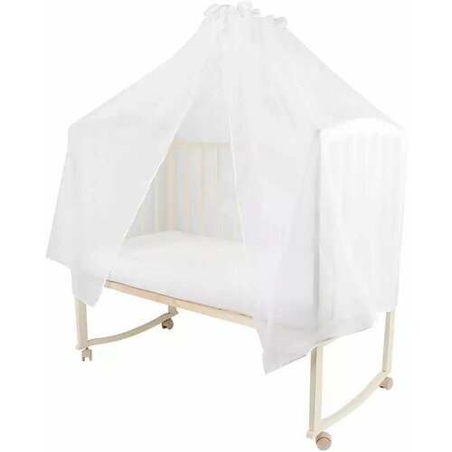 Балдахин в кроватку вуаль 150400см белый FE10084 1926₽
