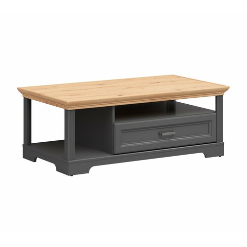 Стол журнальный БРВ Мебель JASMIN LAW1S Графит/Дуб артизан