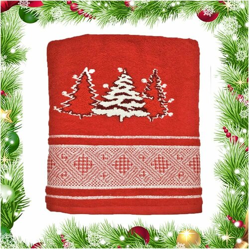 Набор новогодних банных полотенец 2 шт Vingi Ricami 4040₽