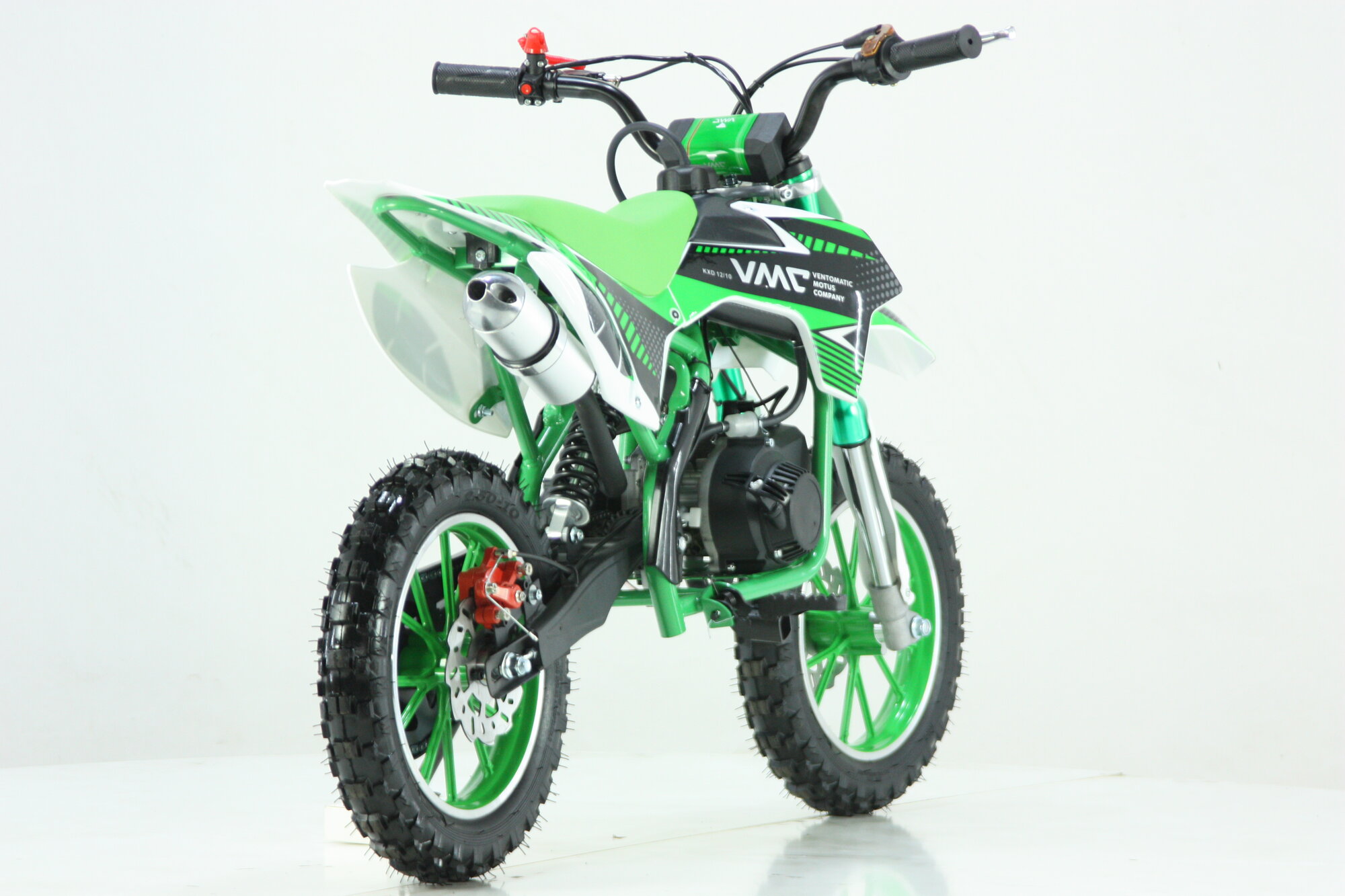Питбайк детский KXD PITBAIKE 10"/10" (49cc) двигатель 2T зеленый — фото 1