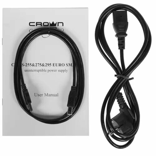 Источник бесперебойного питания Crown CM000003158 Line Interactive 650VA/390W, 2V/7AH, розетки 8*EURO, трансформатор AVR 220/230/2 - фото №9