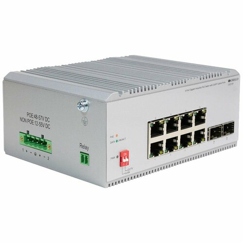 ORIGO Коммутатор ORIGO OI2210P185WA1A Промышленный неуправляемый PoE-коммутатор 8x1000Base-T PoE 2x1000Base-X SFP PoE-бюджет 185 Вт OI2210P185WA1A 31944₽
