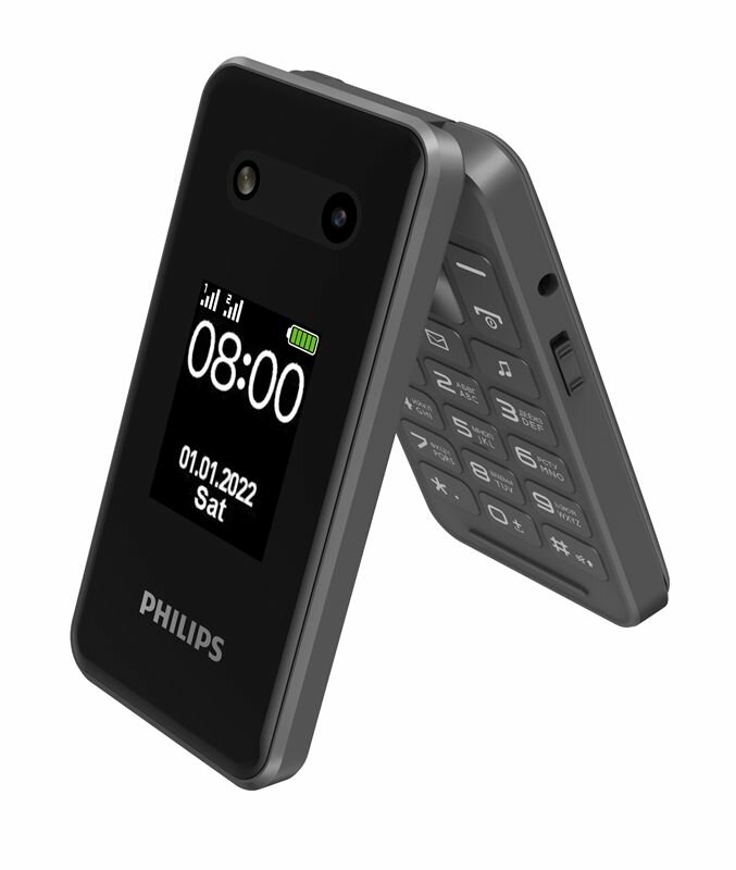 Мобильный кнопочный телефон Philips Xenium E2602 Dark Grey