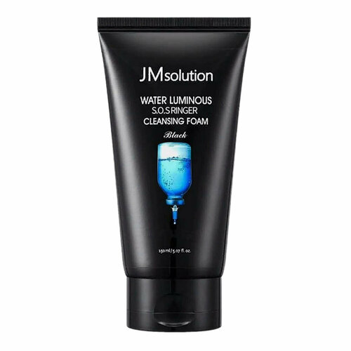 Увлажняющая пенка для умывания лица с гиалуроновой кислотой / Water Luminous S.O.S Ringer Cleansing Foam Black, 300 мл JMsolution