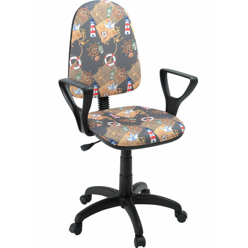 Детское компьютерное кресло Престиж KiDS 27 Маяк ПВМ PL 600 коричневый черный 114х62х59х см 5539₽