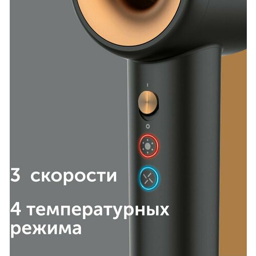 Фен RED solution RF-500 1600Вт черный и золотистый 1358000₽