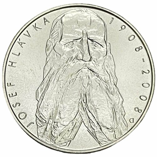 Чехия 200 крон 2008 г. (100 лет со дня смерти Йозефа Главки) с сертификатом