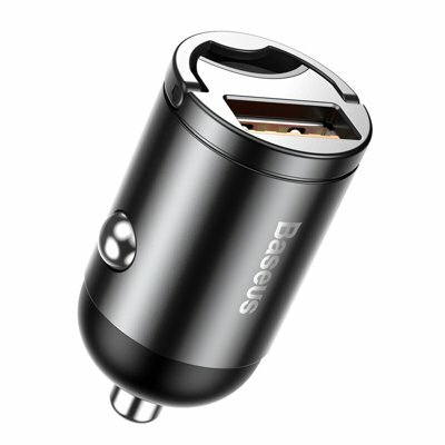 Автомобильное зарядное устройство Baseus Tiny Star Mini Quick Charge Car Charger USB Port 30W серый