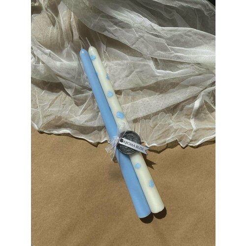 Свечи из соевого воска с ручной росписью/Облака/Ручная работа