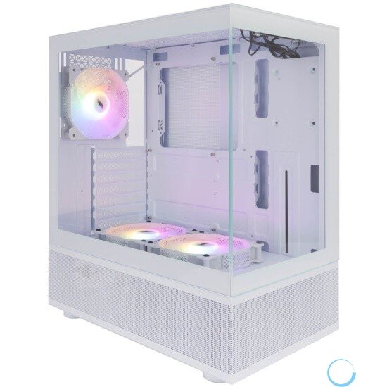 1STPLAYER MIKU Mi7-A White / ATX / 3x120mm LED fans / Mi7-A-WH-2F1R-W-1F1-W