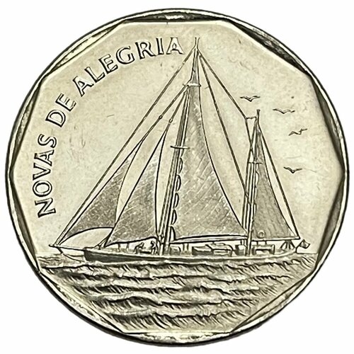 монета кабо верде 50 эскудо escudo 1994 год растения f251701 Кабо-Верде 20 эскудо 1994 г. (Корабли - Novas de Alegria)