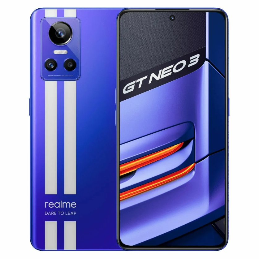 Смартфон realme GT Neo 3 150W 12/256 ГБ CN, Dual nano SIM, синий