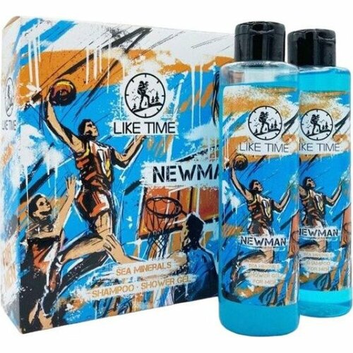 Подарочный набор LIKE TIME NEWMAN шампунь 250 мл гель для душа 250 мл 506₽
