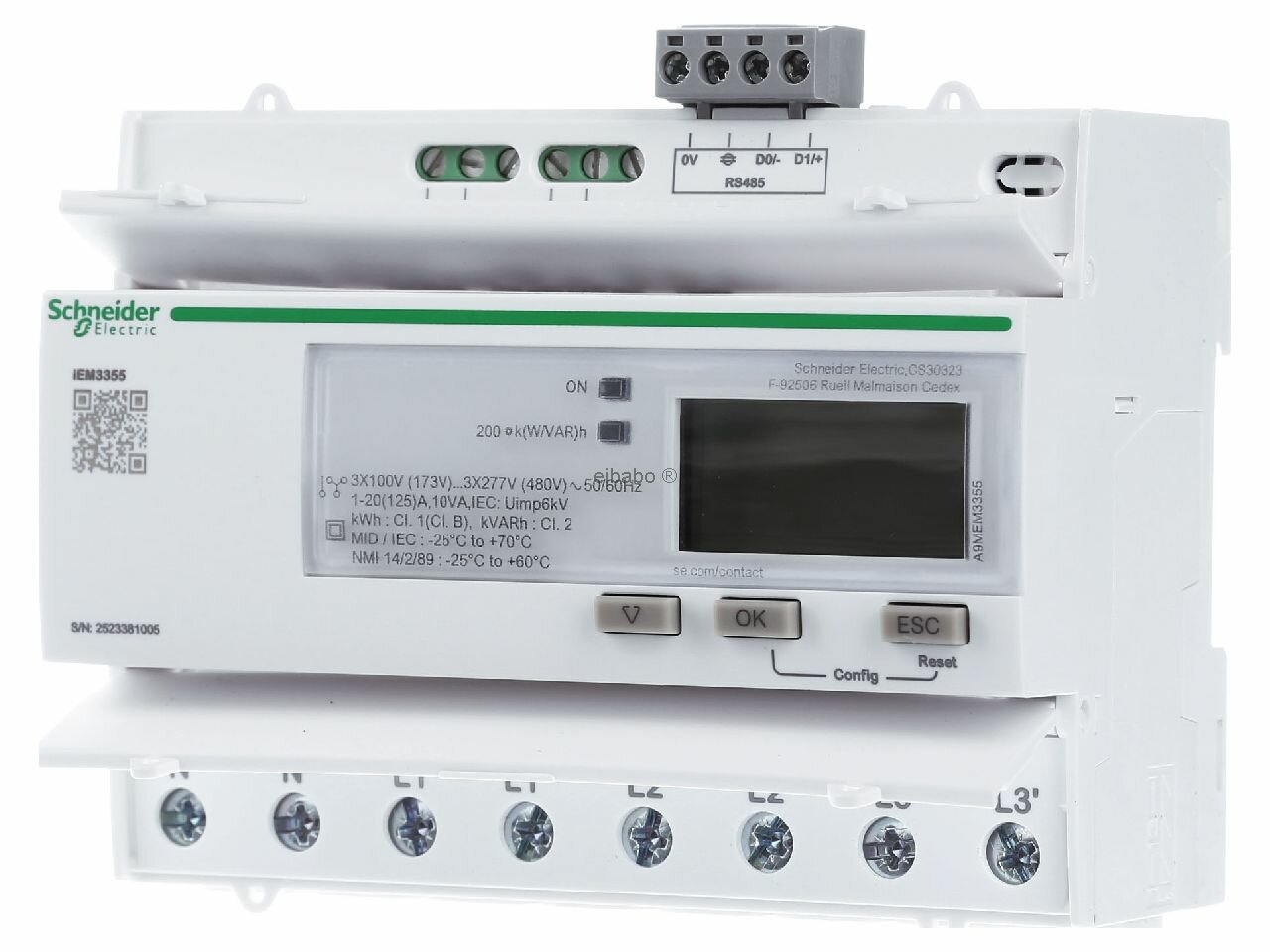 Прямой киловатт-час метр 125А A9MEM3355 – Schneider Electric – 3606480696428