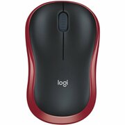 Беспроводная компактная мышь Logitech Wireless Mouse M185, красный