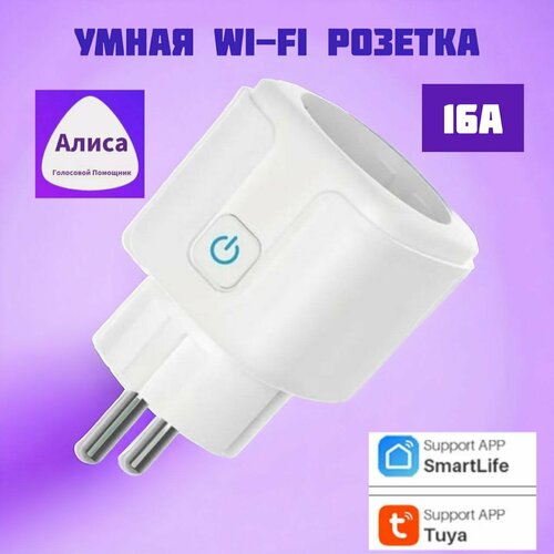 Умная Wi-Fi Розетка управление голосом подключение к экосистемам 700₽