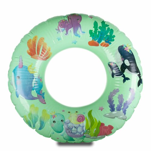 Надувной детский круг для плавания/зеленый