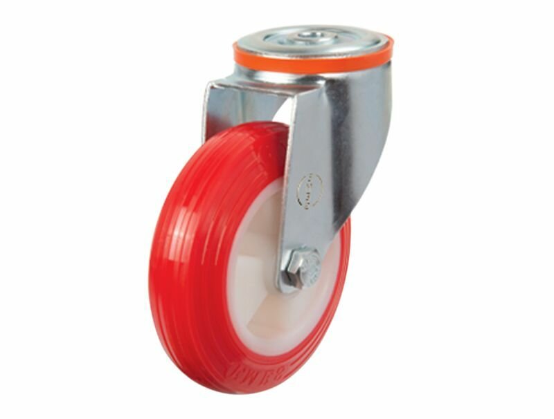 Колесо с кронштейном и креплением под болт D 100 мм до 110 кг EMES EM04ZKP100X30