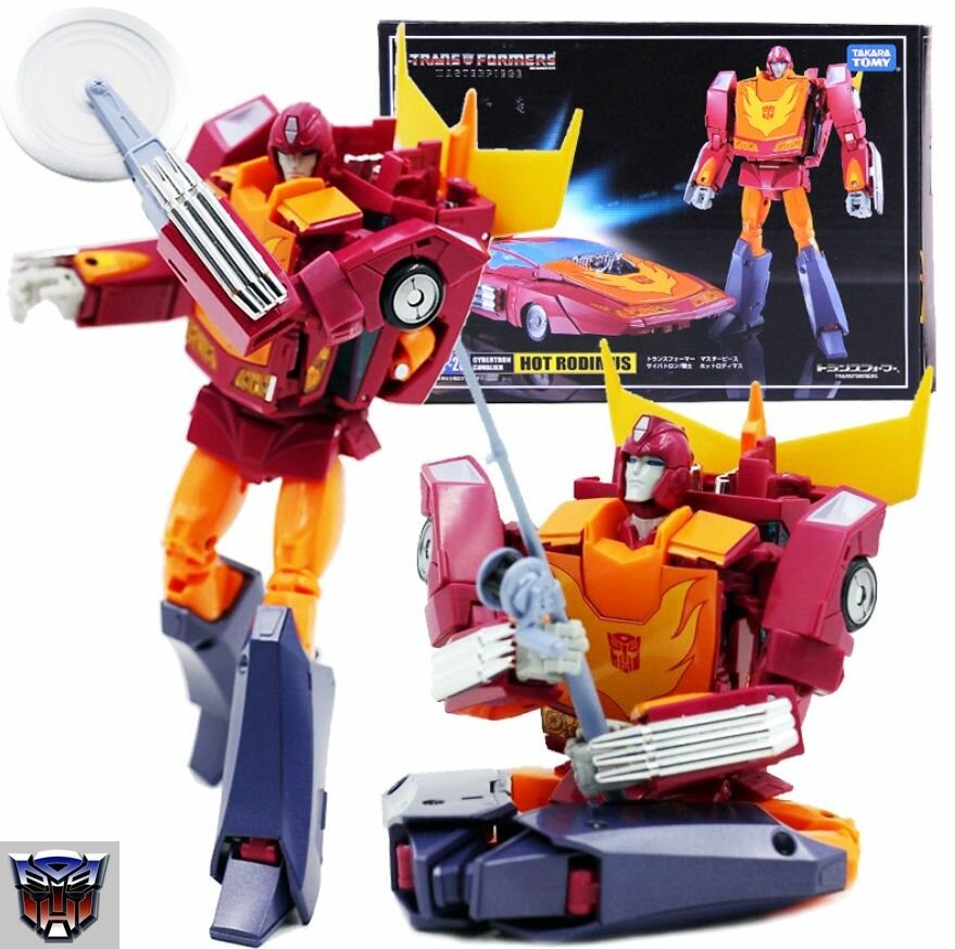 Коллекционный трансформер с аксессуарами TAKARA TOMY. Хот Род (Hot Rodimus)