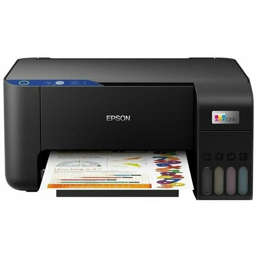 МФУ струйный Epson EcoTank L3210 (A4, принтер/сканер/копир, 5760x1440dpi, 33чб/15цв. ppm, СНПЧ, Ink0